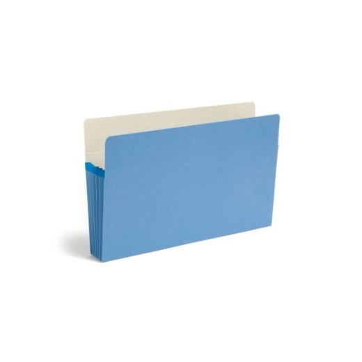 Smead Color File Pockets - 5 1/4" Expansion, 9 1/2" X 14 3/4", Blue