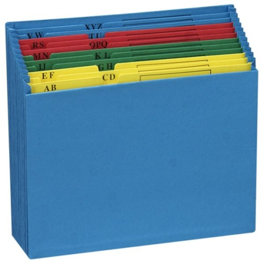 Pendaflex Expanding File Pockets, A-Z, Letter Size, Blue