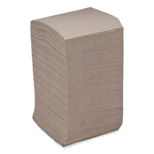 Boardwalk Beverage Napkins, 1-Ply, 9.5" X 9.5", Kraft, 500/Pack, 8 Packs/Carton