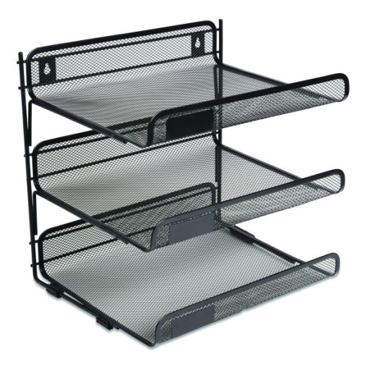 Tru Red Side-Load Open Design Wire Mesh Horizontal Document Organizer