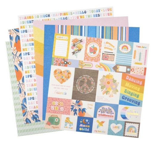 American Crafts Single-Sided Paper Pad 12"X12" 48/Pkg