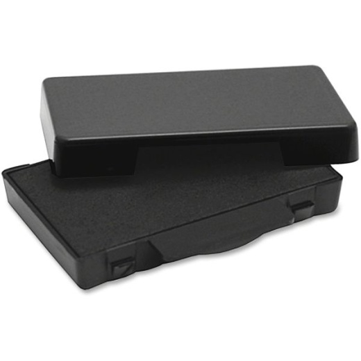 Trodat Replacement Ink Pads - 1 Each - 0.5" Height X 0.6" Width X 2.5" Length - Black Ink - Plastic