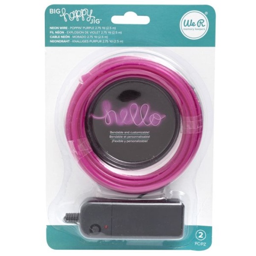 We R Memory Keepers Big Happy Jig Neon Wire 2Pcs