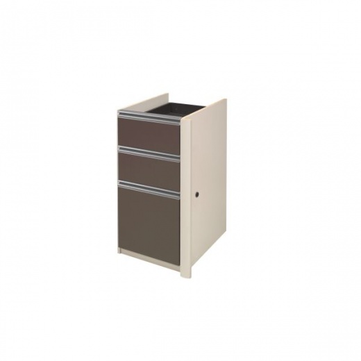 Bestar Connexion Pedestal (Ready-To-Assemble) In Slate & Sandstone