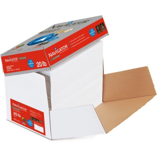 Navigator Universal Multi-Use Reamless Printer & Copy Paper, White, City Of Hope, Letter (8.5" X 11"), 2500 Sheets Per Case, 22 Lb, 92 Brightness
