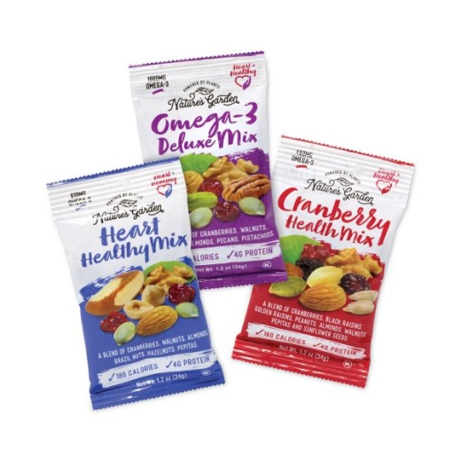 Nature's Garden Healthy Trail Mix Snack Packs, 1.2 Oz Pouch, 50 Pouches/Carton