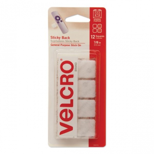 Velcro Sticky-Back Fasteners - Removable Adhesive for Smooth Surfaces