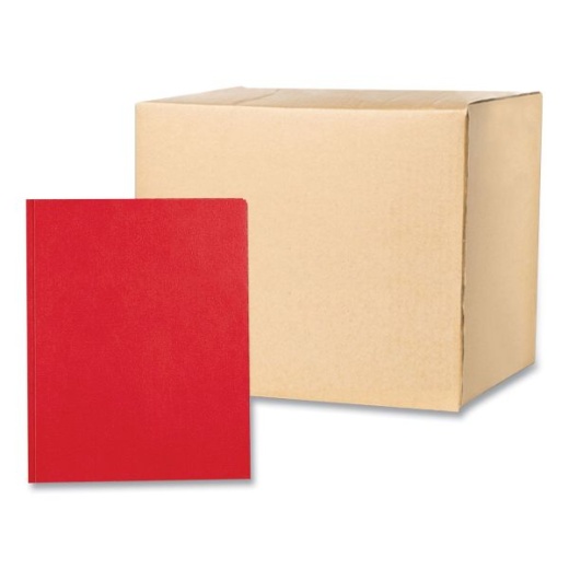 Roaring Spring Pocket Folder with 3 Fasteners, 0.5" Capacity, 11 x 8.5, Red