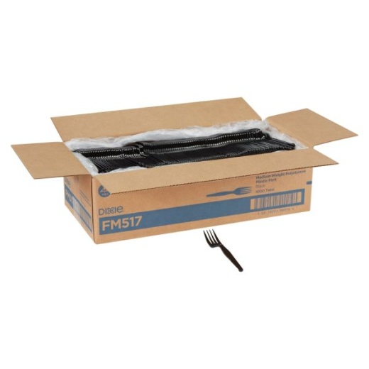 Dixie Polystyrene Forks, Black, Pack Of 1,000 - Elevate Your Dining Experience with Unparalleled Convenience