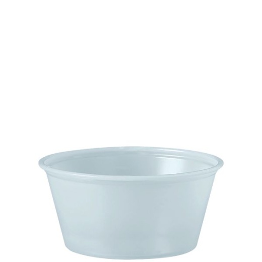 Dart Polystyrene Portion Cups, 3.25Oz, Translucent, 250/Bag, 10 Bags/Carton