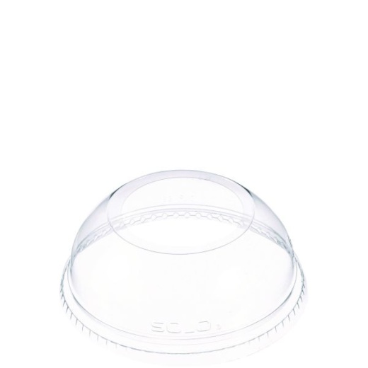 Dart Open-Top Dome Lid, With 1.9" Dia Hole, Fits 16 Oz To 24 Oz Cold Cups, Plastic, Clear, 1,000/Carton