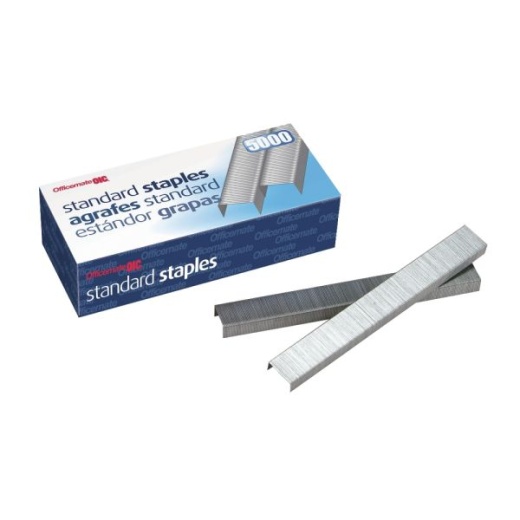 Oic Standard Chisel Point Staples, Box Of 5,000