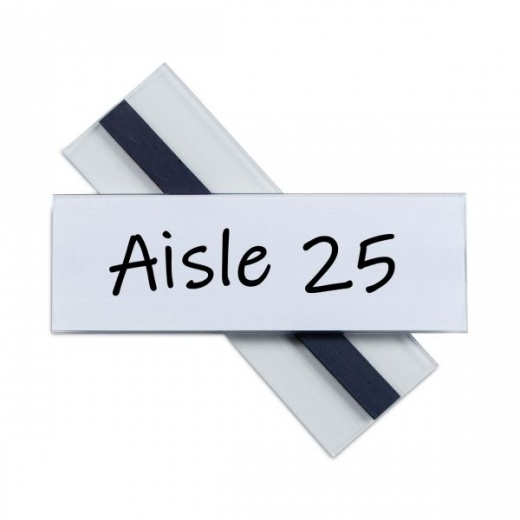 C-Line Clear Magnetic Label Holders, Side Load, 6 x 2, 10/Pack