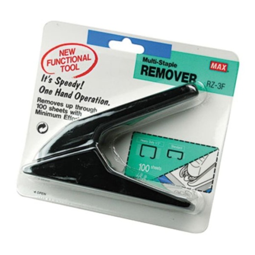 Max Heavy-Duty Staple Remover - Black - 1 Each
