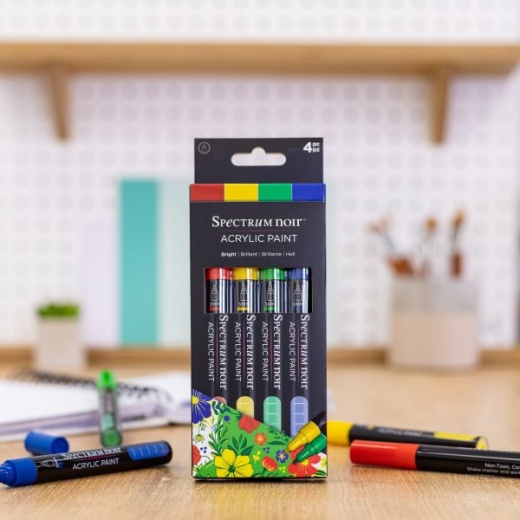 Spectrum Noir Acrylic Paint Marker Set 4/Pkg