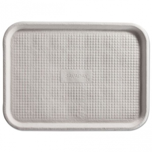 Chinet Savaday Molded Fiber Flat Food Tray