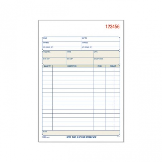 TOPS Sales Order Book, Two-Part Carbonless, 7.94 x 5.56, 50 Forms Total