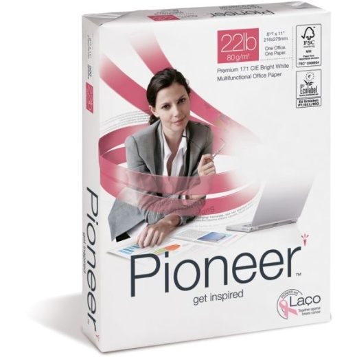 Nature Saver Paper, White, Letter (8.5" X 11"), 5000 Sheets Per Case, 20 Lb, 99 Brightness