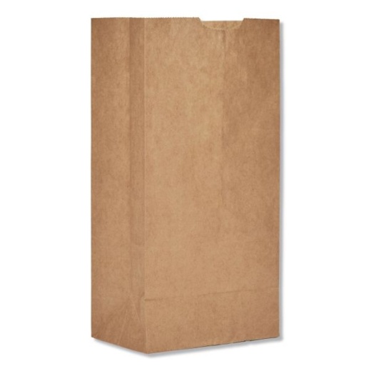 General Grocery Paper Bags, #4 Size, 5" X 3.33" X 9.75", Natural, 500/Bundle