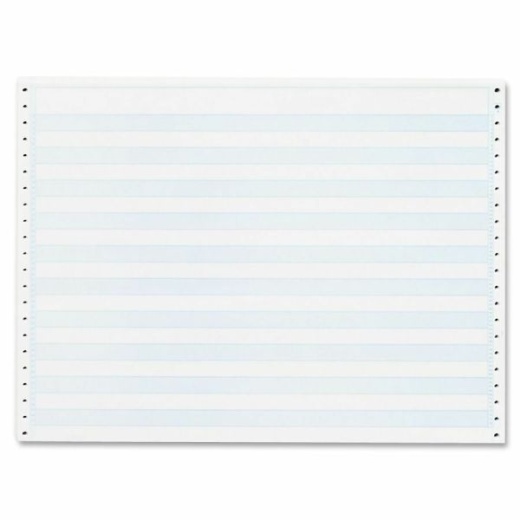 Sparco 1/2" Blue Bar 1-Part Computer Paper