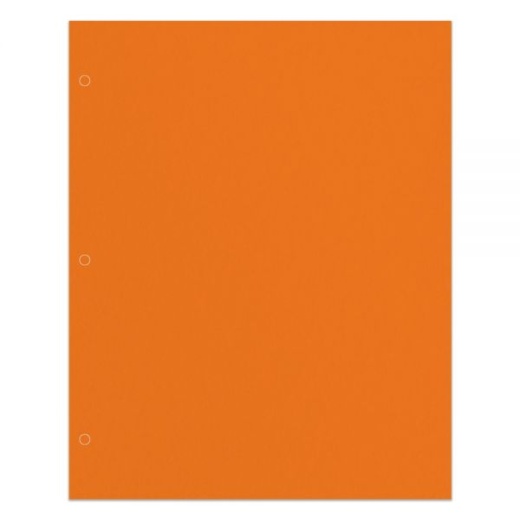 2-Pocket School-Grade Paper Folder, Letter Size, Orange