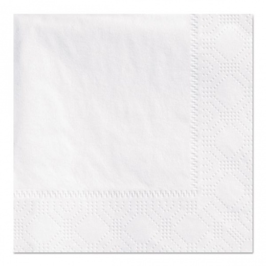 Hoffmaster Beverage Napkins, 2-Ply 9 1/2 X 9 1/2, White, Embossed, 1000/Carton