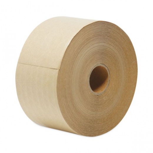 General Supply Glass-Fiber Reinforced Gummed Kraft Sealing Tape, 3" x 375 Ft, Brown, 8/Carton