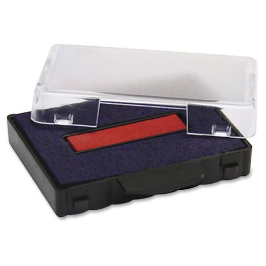 Trodat Professional Replacement Ink Pad For Trodat Custom Self-Inking Stamps, 1.38" X 2.38", Blue/Red