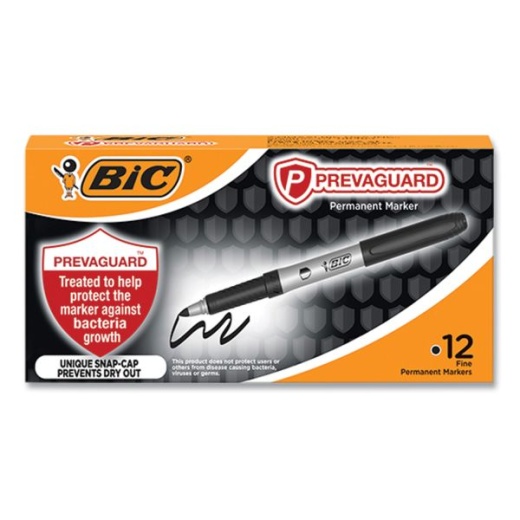 BIC Intensity Fine Tip Permanent Marker Value Pack, Fine Bullet Tip, Black,  24/Pack