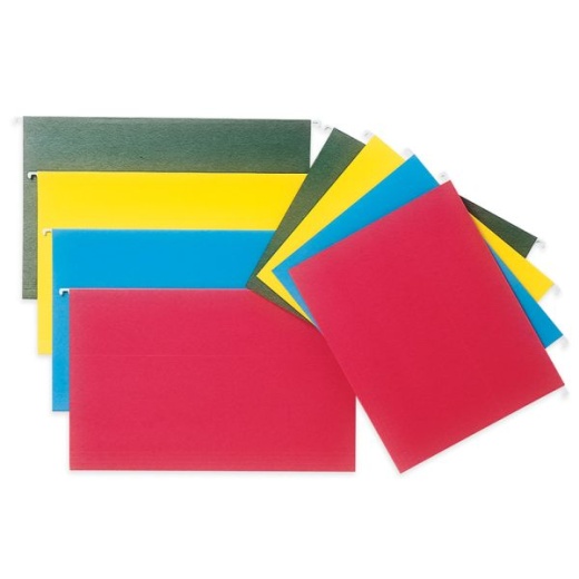 Skilcraft Hanging File Folders - 2" Expansion, Letter Size, Green, Box Of 25 Folders