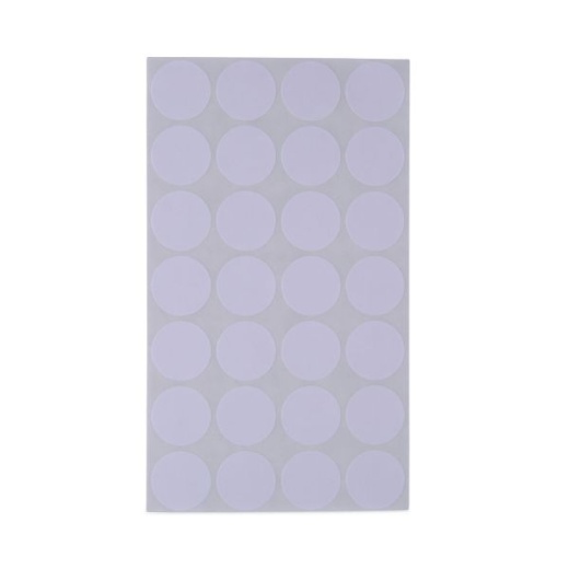 Universal Self-Adhesive Removable Color-Coding Labels, 0.75" Dia, White, 28/Sheet, 36 Sheets/Pack