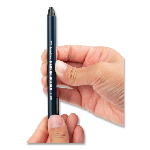 Tombow Wax-Based Marking Pencil  4.4 mm, Black Wax, Navy Blue