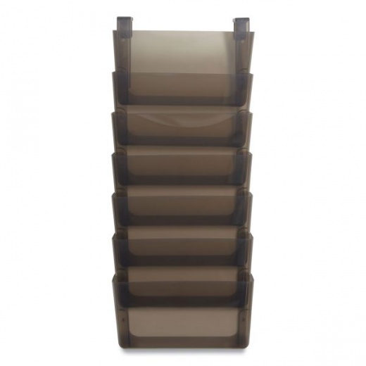 Tru Red Unbreakable Plastic Wall File with 7 Sections - Smoke