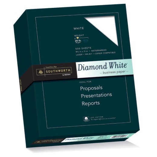 Southworth Diamond White 25% Cotton Business Paper