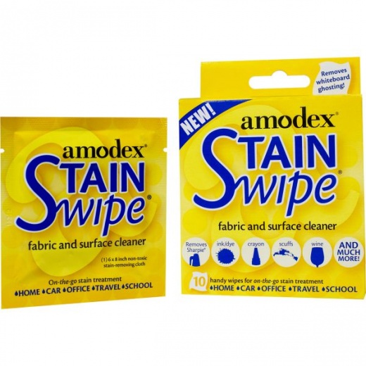 Amodex Stain Swipe Surface Cleaner Towelettes 10/Pkg