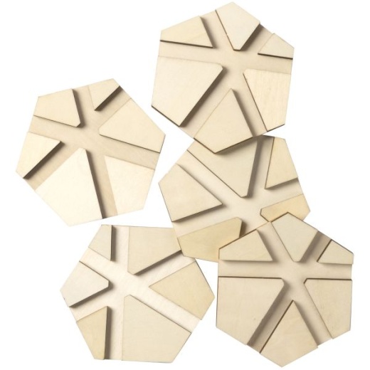 Mod Podge Hex River Pouring Coasters 5/Pkg