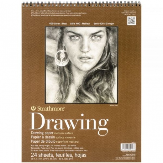 Strathmore Medium Drawing Spiral Paper Pad 11"X14"