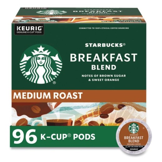 Starbucks Breakfast Blend Coffee K-Cups, 96/Carton