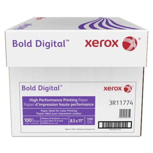 Xerox Bold Digital Printing Paper, Letter Size (8 1/2" x 11")