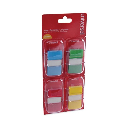 Universal Deluxe Pop-Up Page Flags - 1 x 1.75, Four Assorted Colors