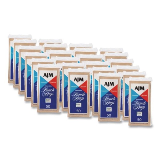 General Standard Paper Lunch Bags - 5.13" X 3.13" X 10.38", Natural Kraft, 1,200/Carton