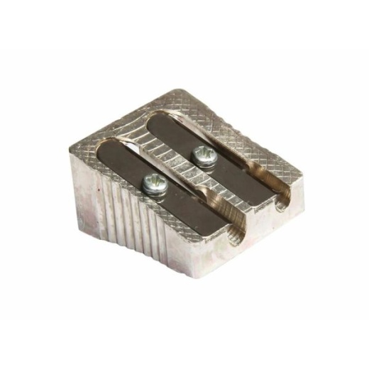 Baumgartens Two-Hole Metal Pencil Sharpener - Precision Sharpening Made Easy