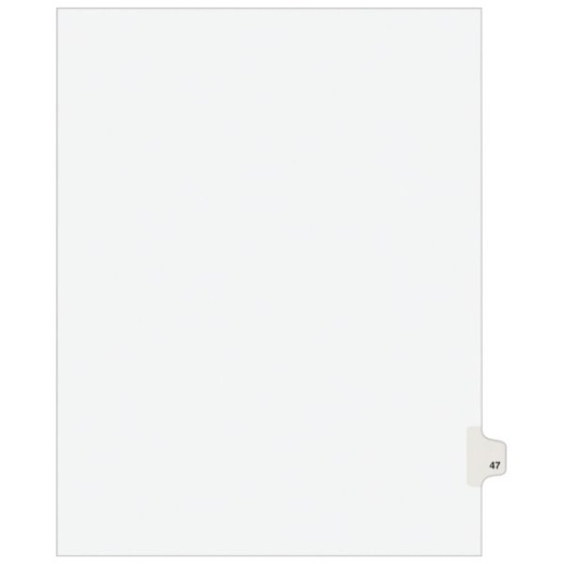 Avery Individual Legal Dividers - Letter Size, Side Tab #47