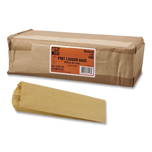 General Grocery Pint-Sized Paper Bags for Liquor Takeout
