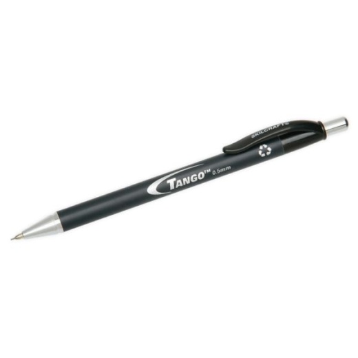Skilcraft Rubberized Mechanical Pencils, #2 Lead, 0.5 Mm, Black Barrel, Pack Of 12