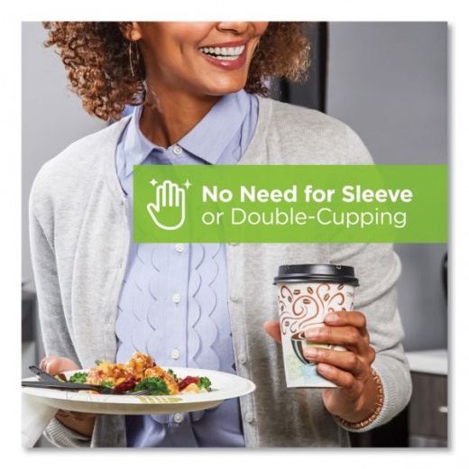 Dixie PerfecTouch 12 Oz Insulated Paper Hot Coffee Cups