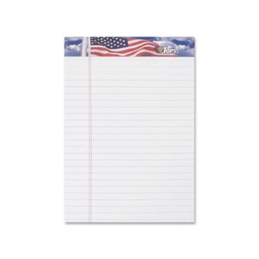 Tops American Pride Binding Legal Writing Tablet - Jr.Legal - 50 Sheets