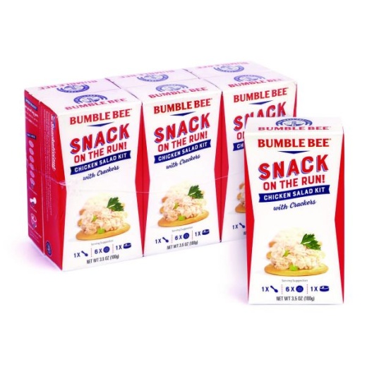 Buy Snack On The Run Chicken Salad Kit With Crackers, 3.5 Oz Box, 6/Carton Online
