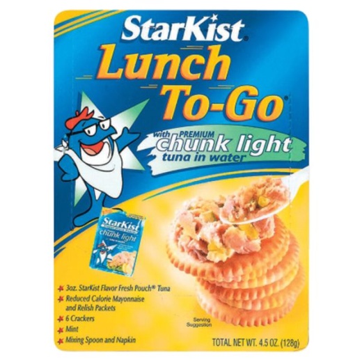 Starkist Lunch To-Go Tuna Kit, 4.5 Oz, Pack Of 12