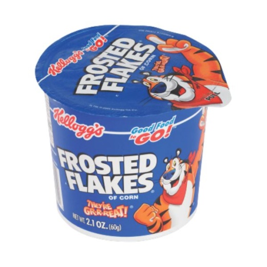 Kellogg's Frosted Flakes Cereal-In-A-Cup, 2.1 Oz, Pack Of 6